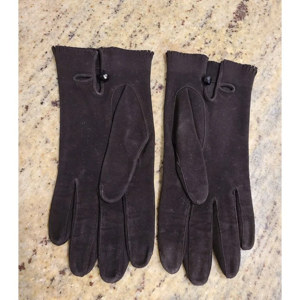 Vintage Size M 7 Brown Suede Leather 8.5